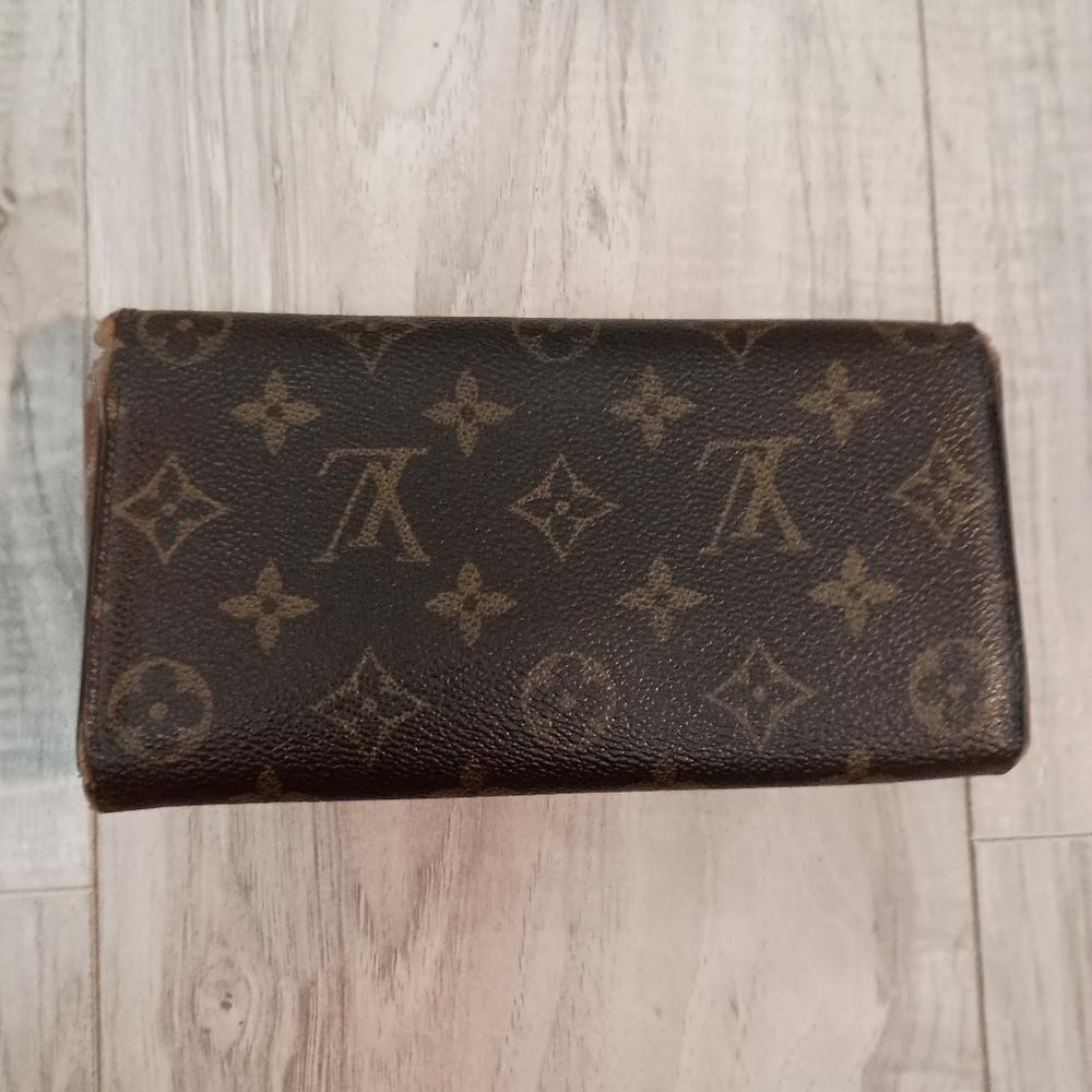 Louis Vuitton Monogram Portefeiulle Sarah LongBifold Wallet Brown - Picture 2 of 13